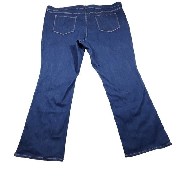 Old Navy 30 Short Mid Rise Boot Cut Jeans Women's Plus Size Bootcut Dark Wash - Picture 2 of 10